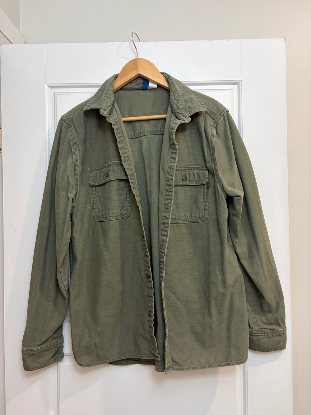 H&M Olive Green Lightweight Shirt Jacket